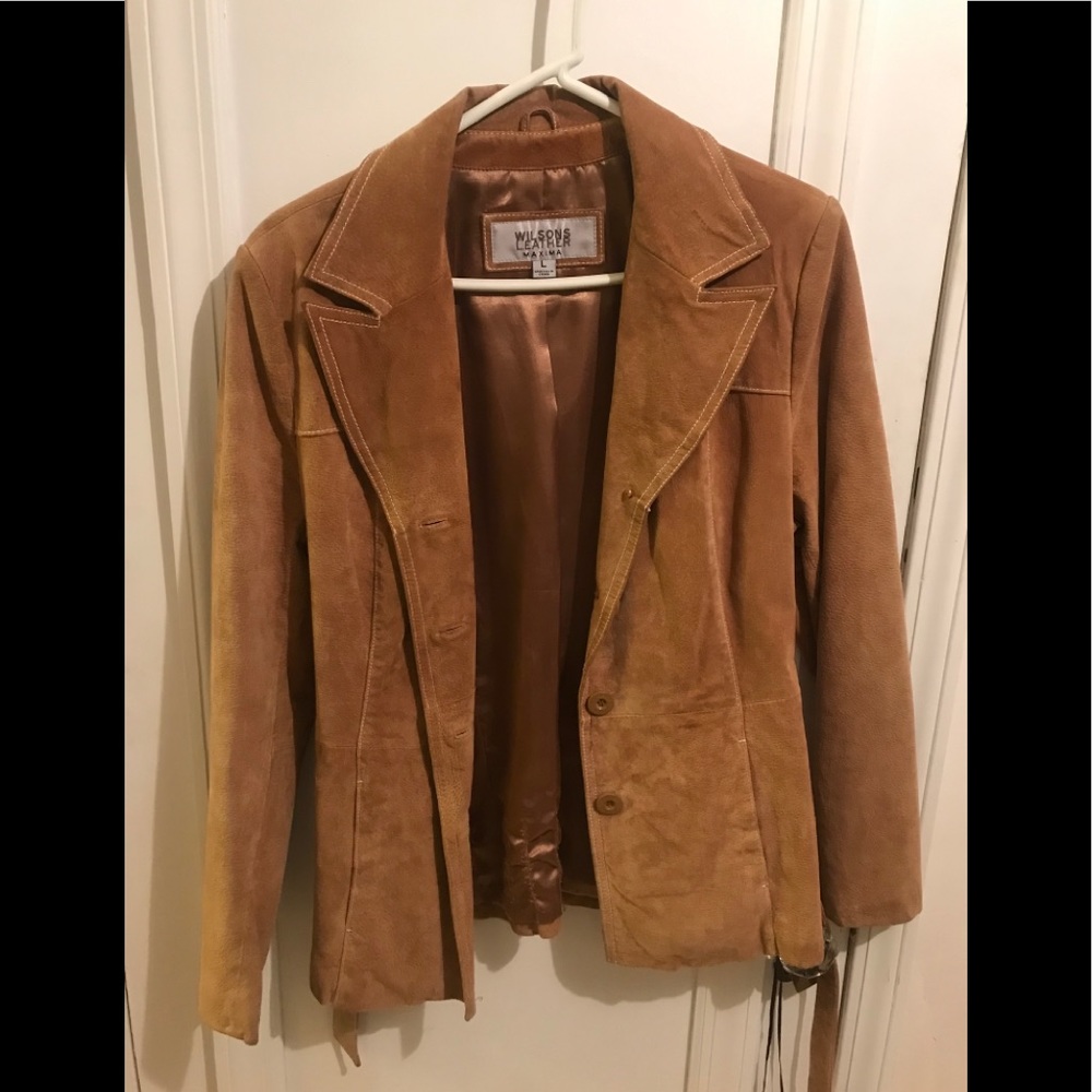 Wilson’s Leather Camel colored leather jacket NWOT